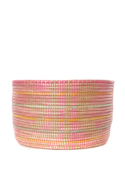Sunrise Stripe Knitting Basket Set of (3)