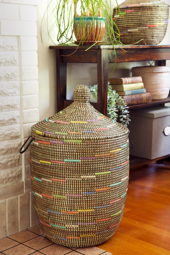 2 Sable Swirl Large Laundry Hamper Basket