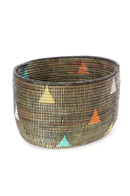 Teranga Triangles Knitting Basket Set of (3) from Senegal
