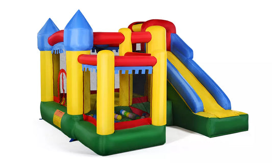 Mighty Inflatable 5-in-1 Bounce House Castle Jumper Moonwalk Bouncer