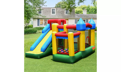 Mighty Inflatable 5-in-1 Bounce House Castle Jumper Moonwalk Bouncer