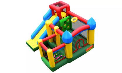 Mighty Inflatable 5-in-1 Bounce House Castle Jumper Moonwalk Bouncer