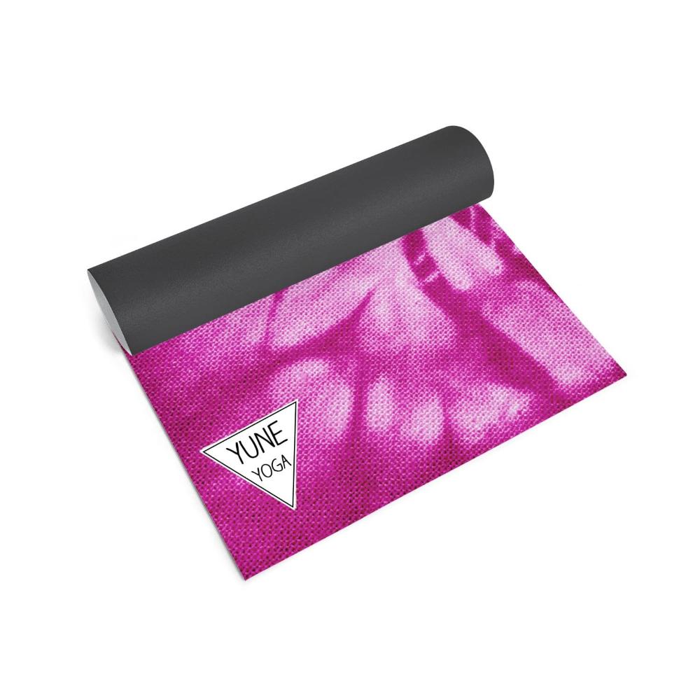 Yoga Mat | 6mm Thick | Pink Tie Dye | Non-Slip | Eco Friendly | Yune Yoga | Elan-1