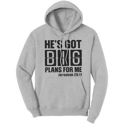 Graphic Hoodie Sweatshirt - He’s Got Big Plans for me Hooded Shirt-1
