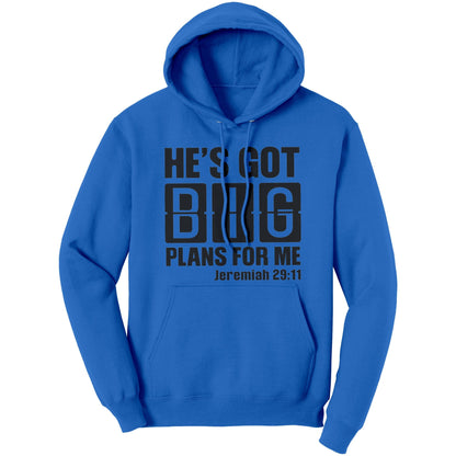 Graphic Hoodie Sweatshirt - He’s Got Big Plans for me Hooded Shirt-3