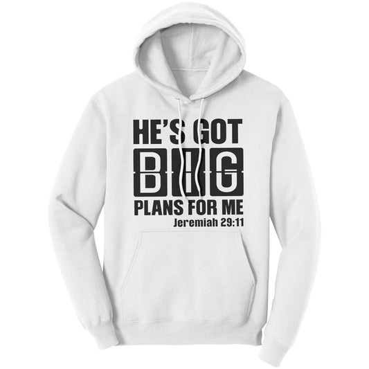 Graphic Hoodie Sweatshirt - He’s Got Big Plans for me Hooded Shirt-0