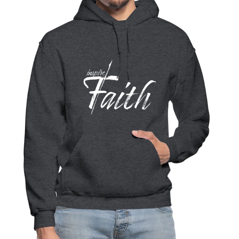 Mens Hoodie - Pullover Hooded Sweatshirt - Graphic/inspire Faith-2