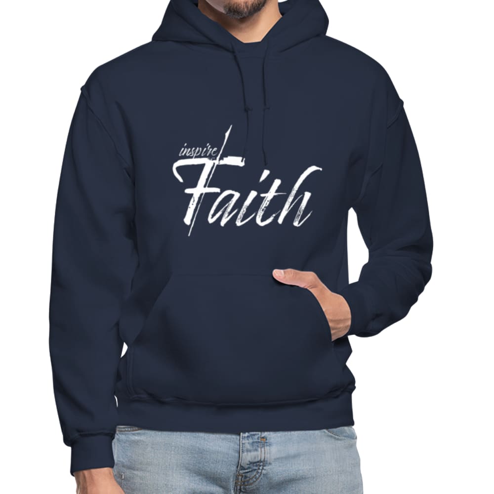 Mens Hoodie - Pullover Hooded Sweatshirt - Graphic/inspire Faith-9