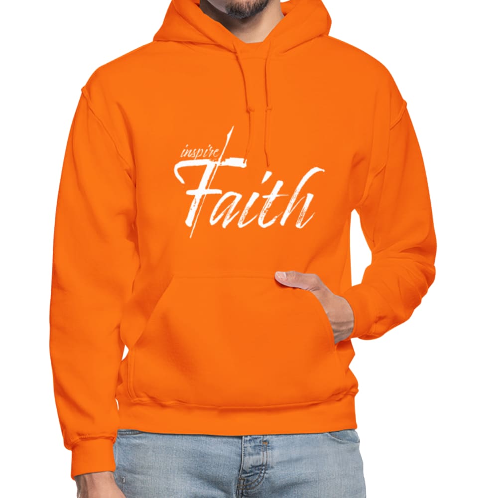 Mens Hoodie - Pullover Hooded Sweatshirt - Graphic/inspire Faith-10