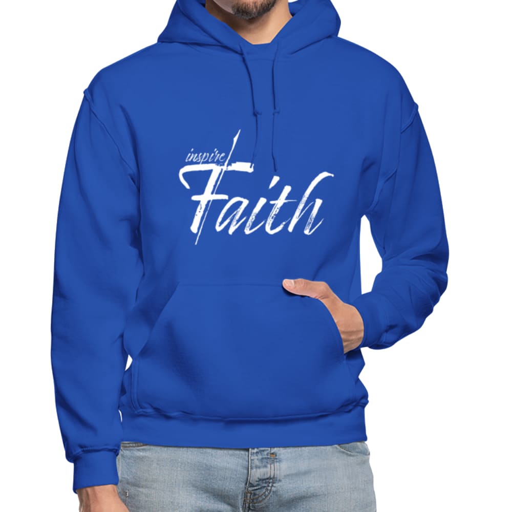 Mens Hoodie - Pullover Hooded Sweatshirt - Graphic/inspire Faith-12