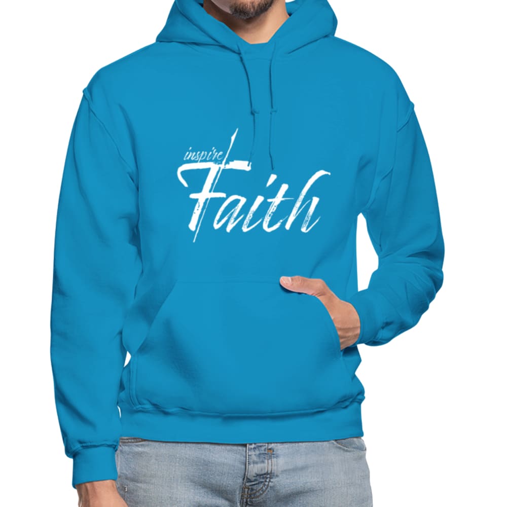 Mens Hoodie - Pullover Hooded Sweatshirt - Graphic/inspire Faith-3