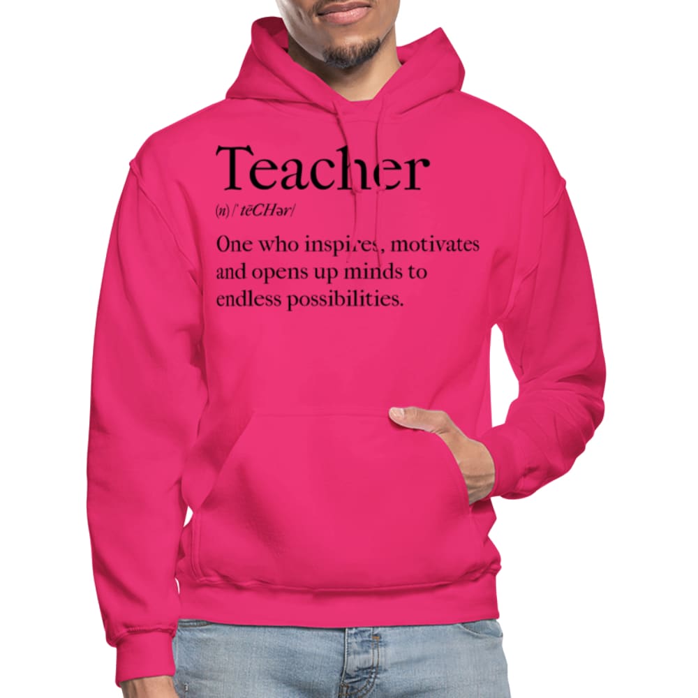 Mens Hoodie - Pullover Hooded Sweatshirt - Graphic/teachers Inspire-1