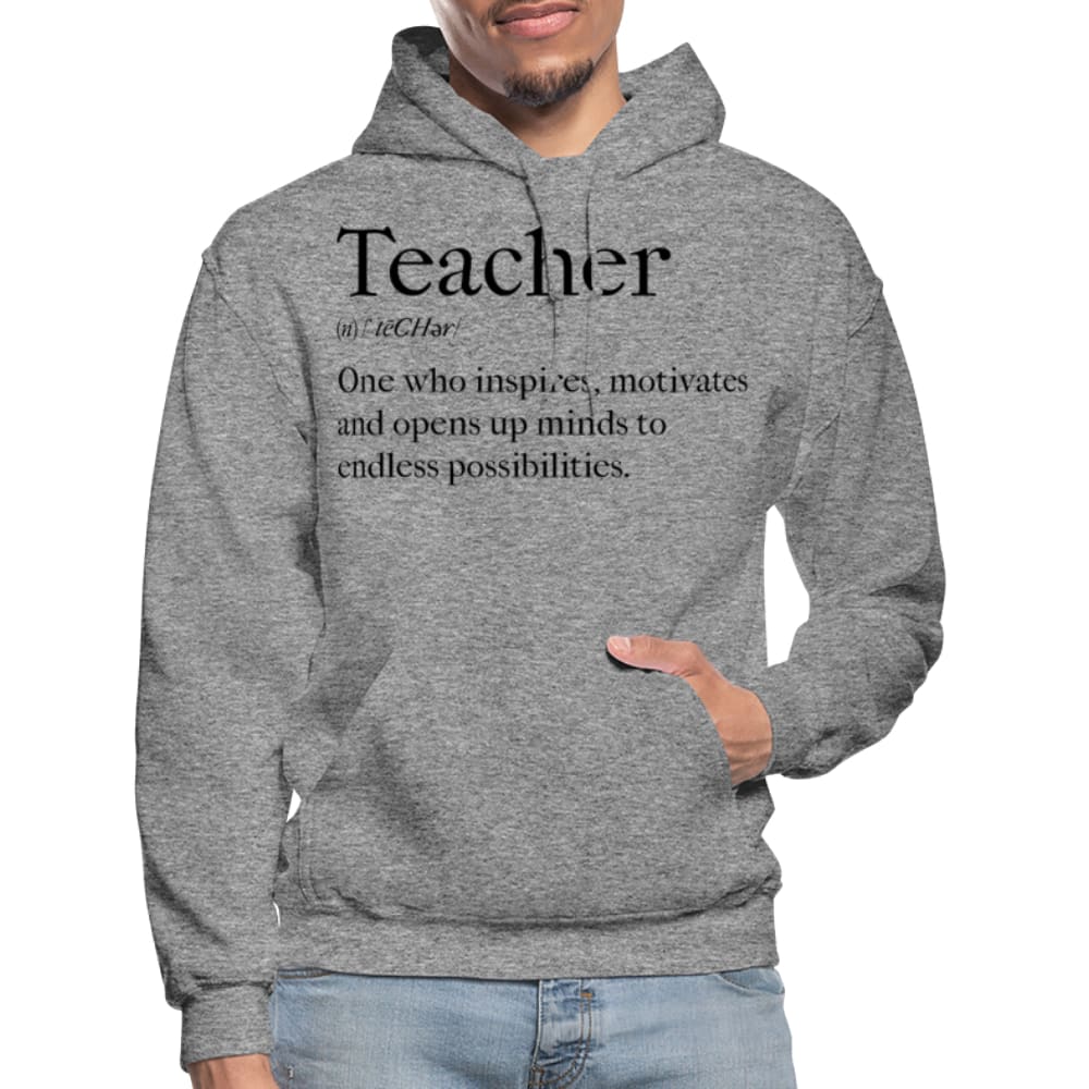 Mens Hoodie - Pullover Hooded Sweatshirt - Graphic/teachers Inspire-4