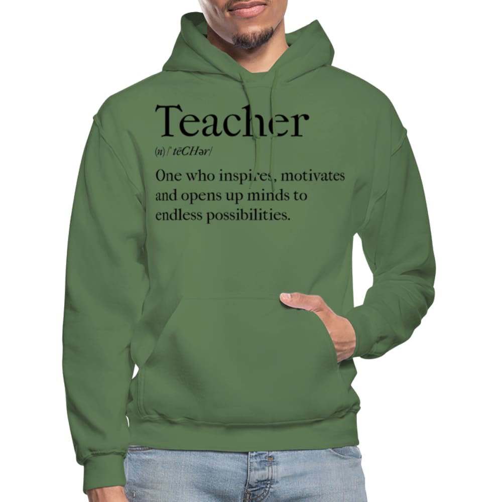 Mens Hoodie - Pullover Hooded Sweatshirt - Graphic/teachers Inspire-7