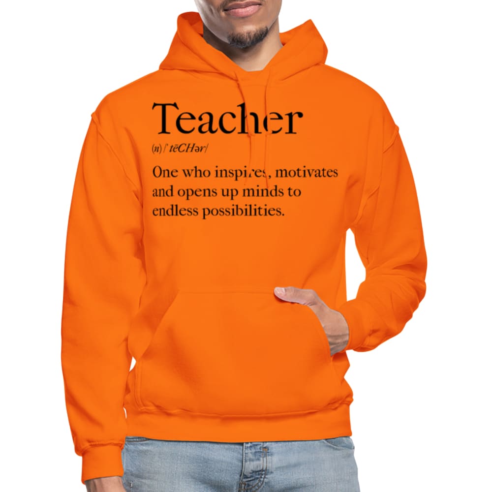 Mens Hoodie - Pullover Hooded Sweatshirt - Graphic/teachers Inspire-8