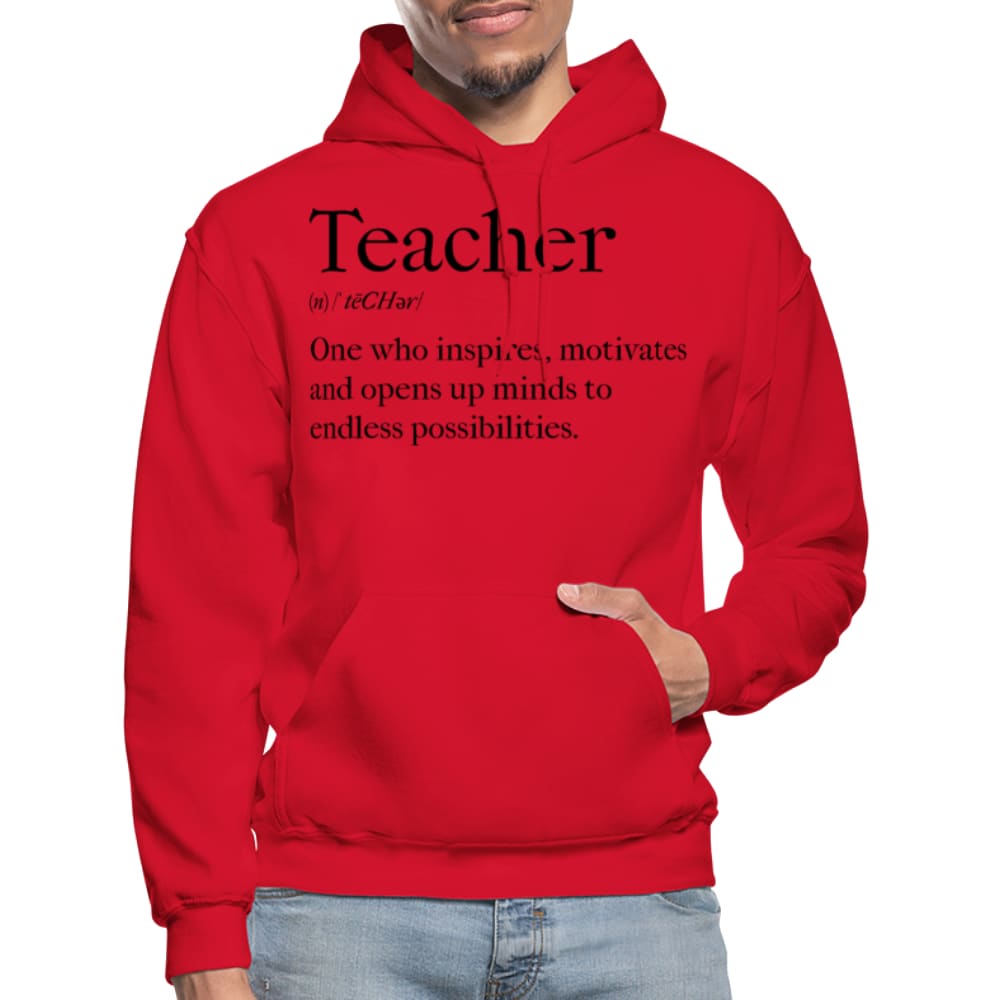 Mens Hoodie - Pullover Hooded Sweatshirt - Graphic/teachers Inspire-9