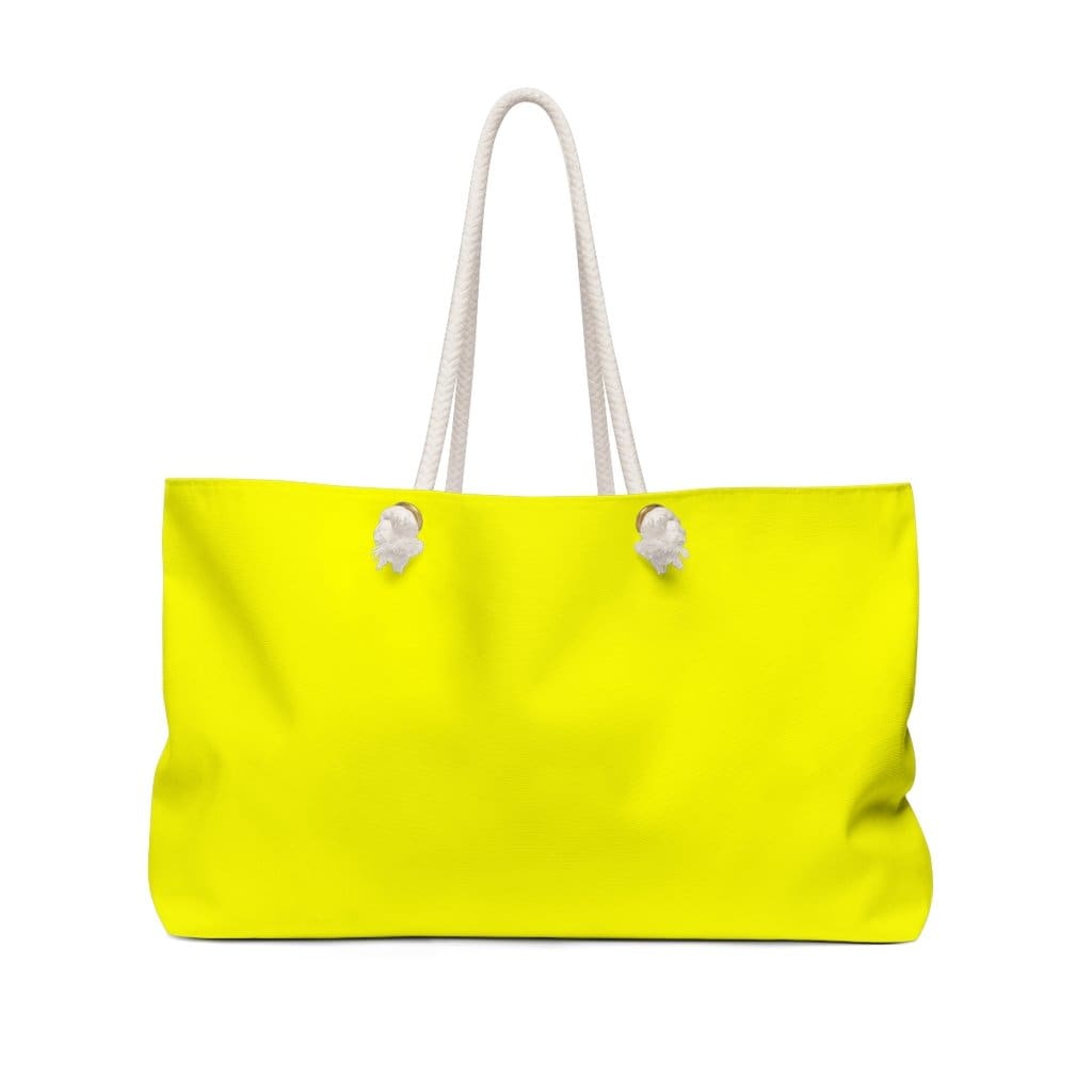 Weekender Tote Bag - Bright Yellow-1