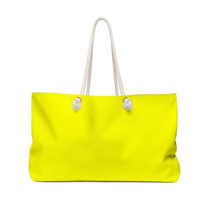 Weekender Tote Bag - Bright Yellow-1