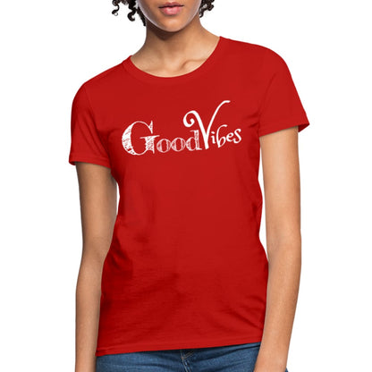 Womens T-shirt - Good Vibes Graphic Tee-0
