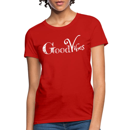 Womens T-shirt - Good Vibes Graphic Tee-0