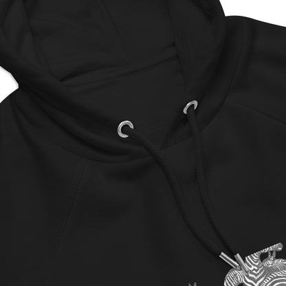 THE ZEBRA Unisex Eco Raglan Hoodie by SobG Designs