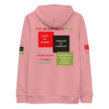 RED, BLACK, GREEN COLORS MEAN Unisex Essential Eco Hoodie by SobG Designs