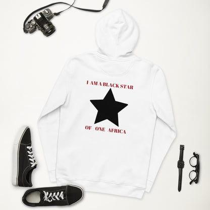 I AM A BLACK STAR Unisex Essential Eco Hoodie by SobG Designs