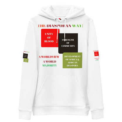 RED, BLACK, GREEN COLORS MEAN Unisex Essential Eco Hoodie by SobG Designs