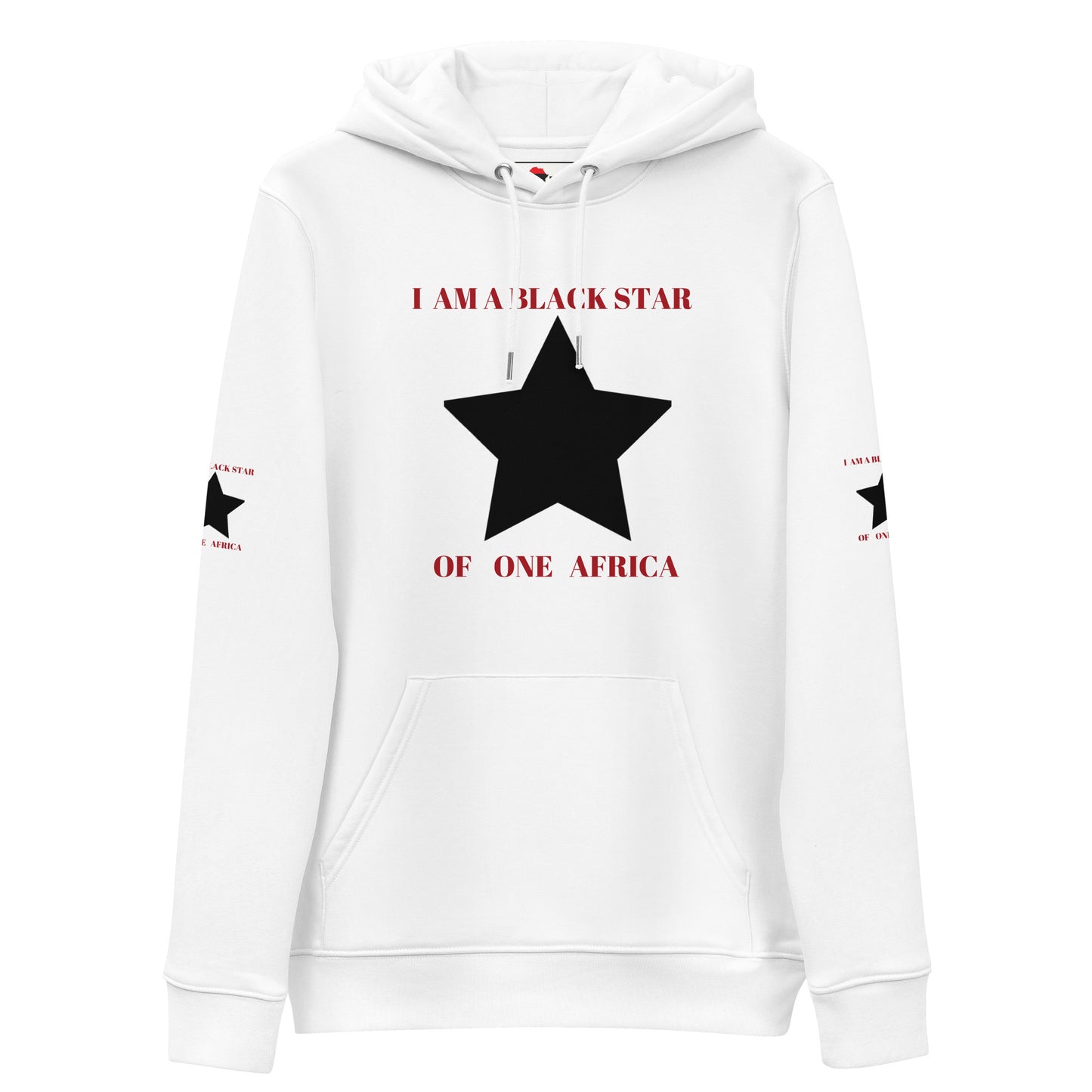 I AM A BLACK STAR Unisex Essential Eco Hoodie by SobG Designs