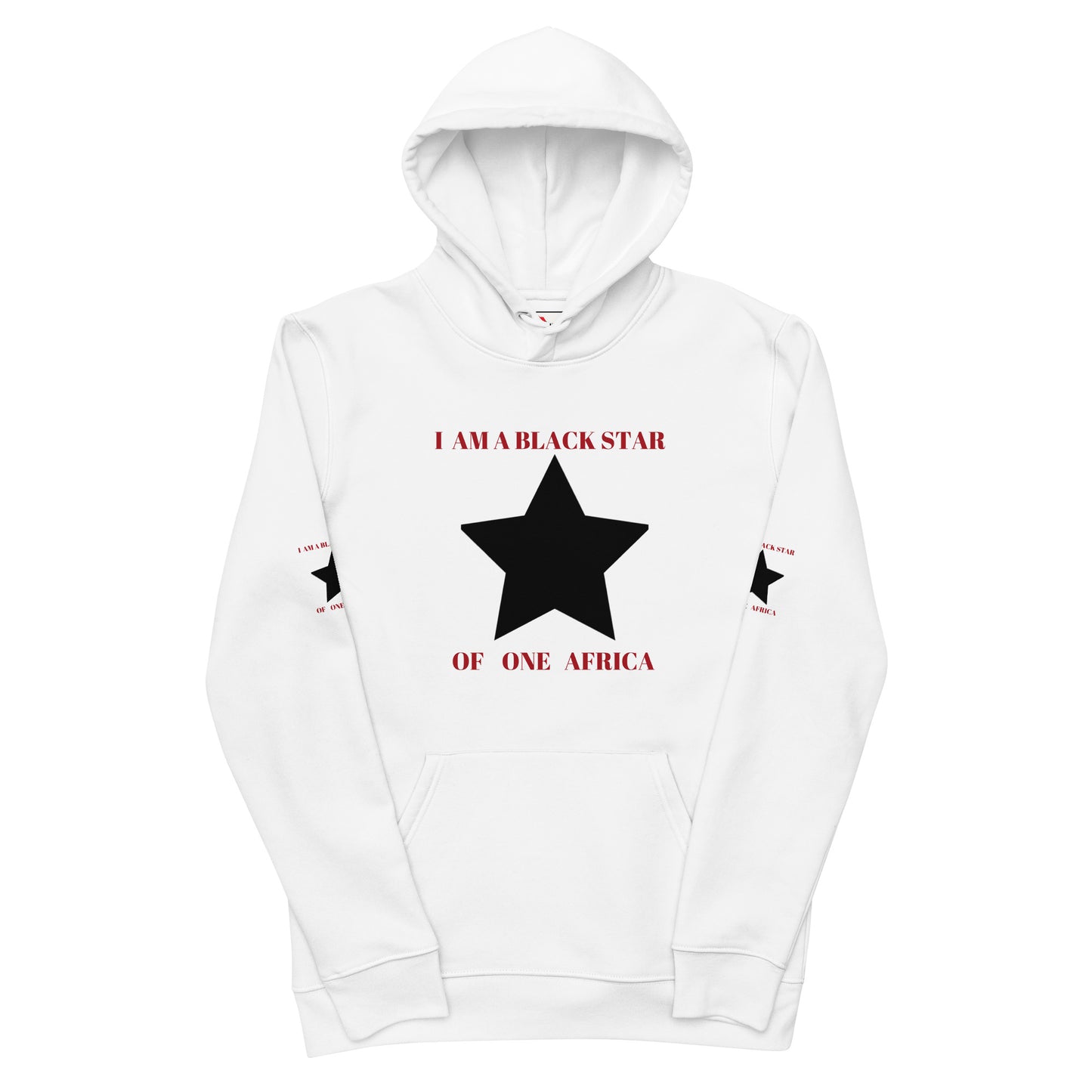 I AM A BLACK STAR Unisex Essential Eco Hoodie by SobG Designs
