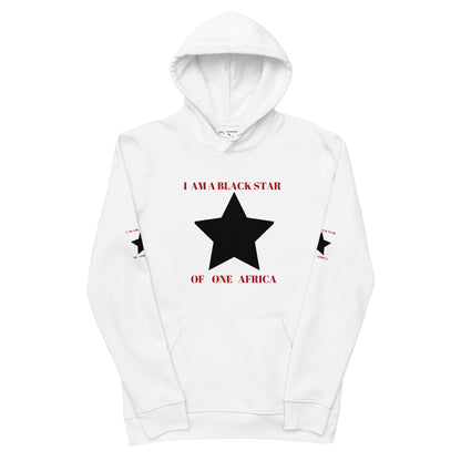 I AM A BLACK STAR Unisex Essential Eco Hoodie by SobG Designs