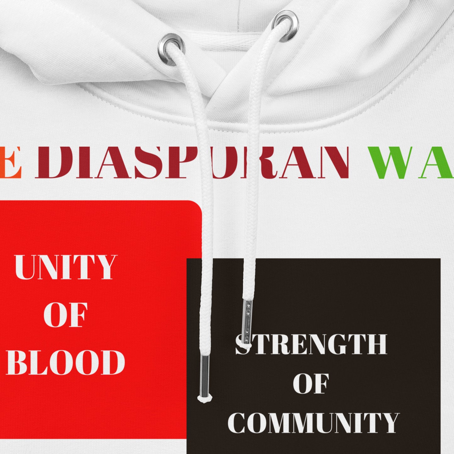 RED, BLACK, GREEN COLORS MEAN Unisex Essential Eco Hoodie by SobG Designs