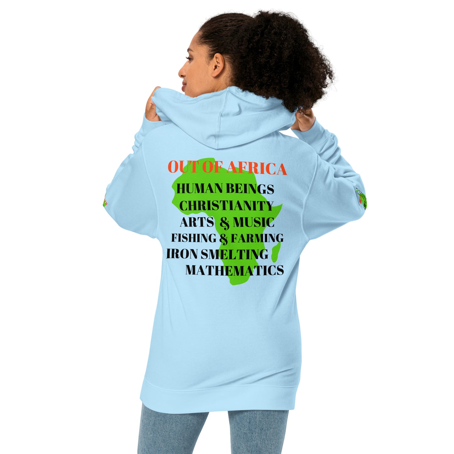OUT OF AFRICA Unisex Midweight Hoodie by SobG Designs
