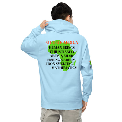 OUT OF AFRICA Unisex Midweight Hoodie by SobG Designs