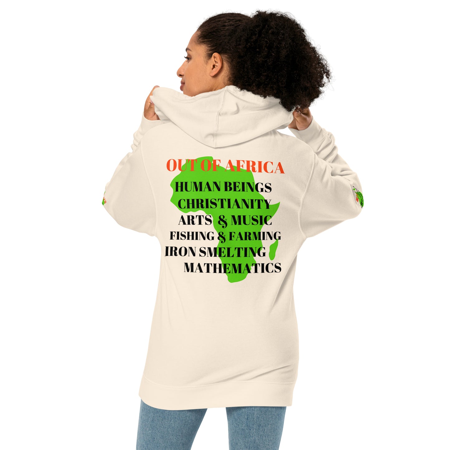 OUT OF AFRICA Unisex Midweight Hoodie by SobG Designs