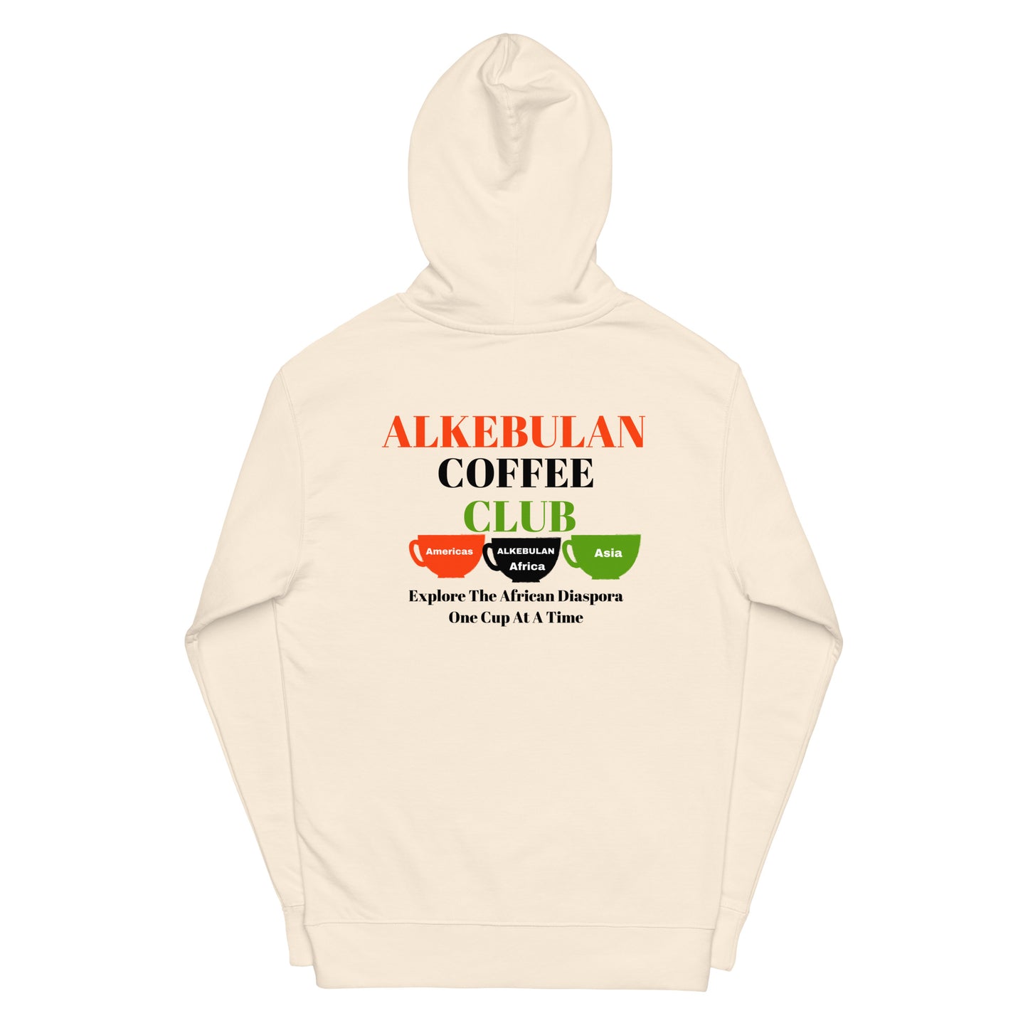 ALKEBULAN COFFEE & TEA CLUB LOGO Unisex Midweight Hoodie by SobG Designs