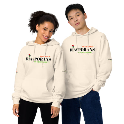DIASPORANS  A WORLDVIEW A WORLD MAJORITY Unisex Midweight Hoodie by SobG Designs