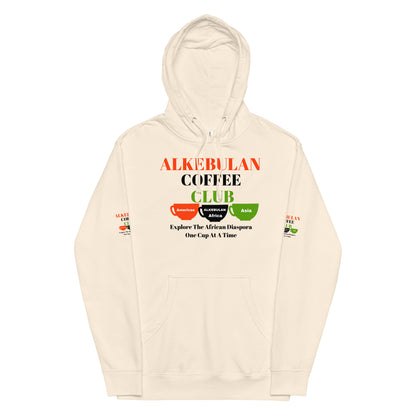 ALKEBULAN COFFEE & TEA CLUB LOGO Unisex Midweight Hoodie by SobG Designs