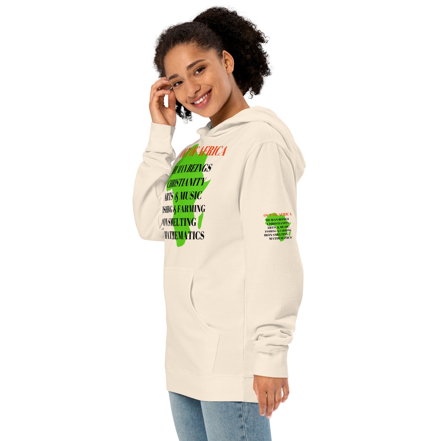 OUT OF AFRICA Unisex Midweight Hoodie by SobG Designs