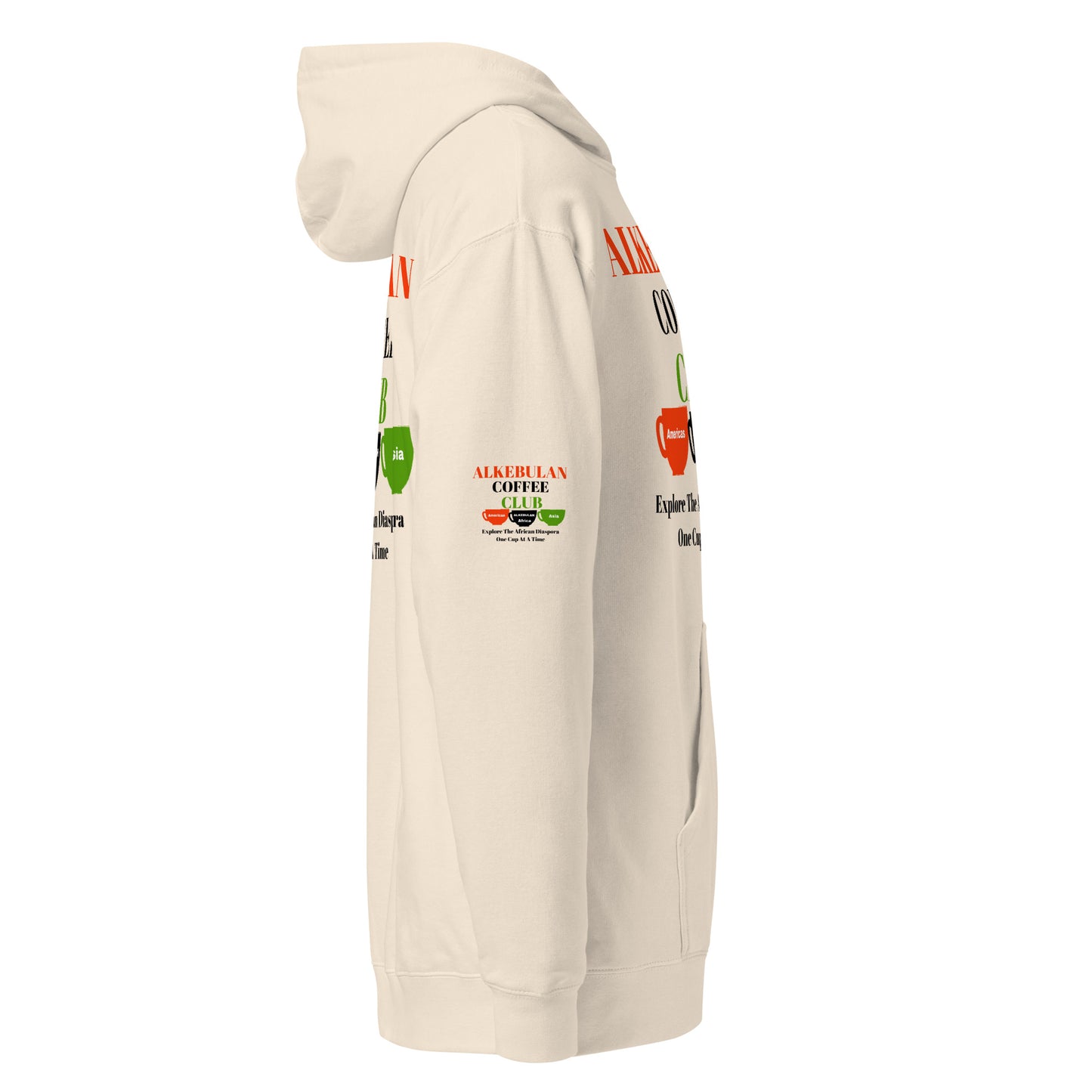 ALKEBULAN COFFEE & TEA CLUB LOGO Unisex Midweight Hoodie by SobG Designs