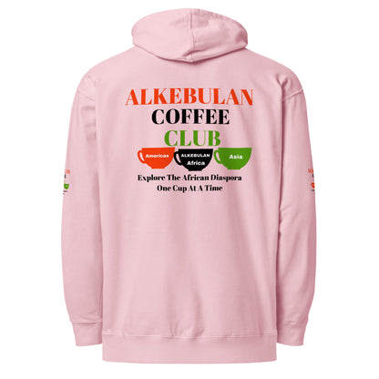 ALKEBULAN COFFEE & TEA CLUB LOGO Unisex Midweight Hoodie by SobG Designs