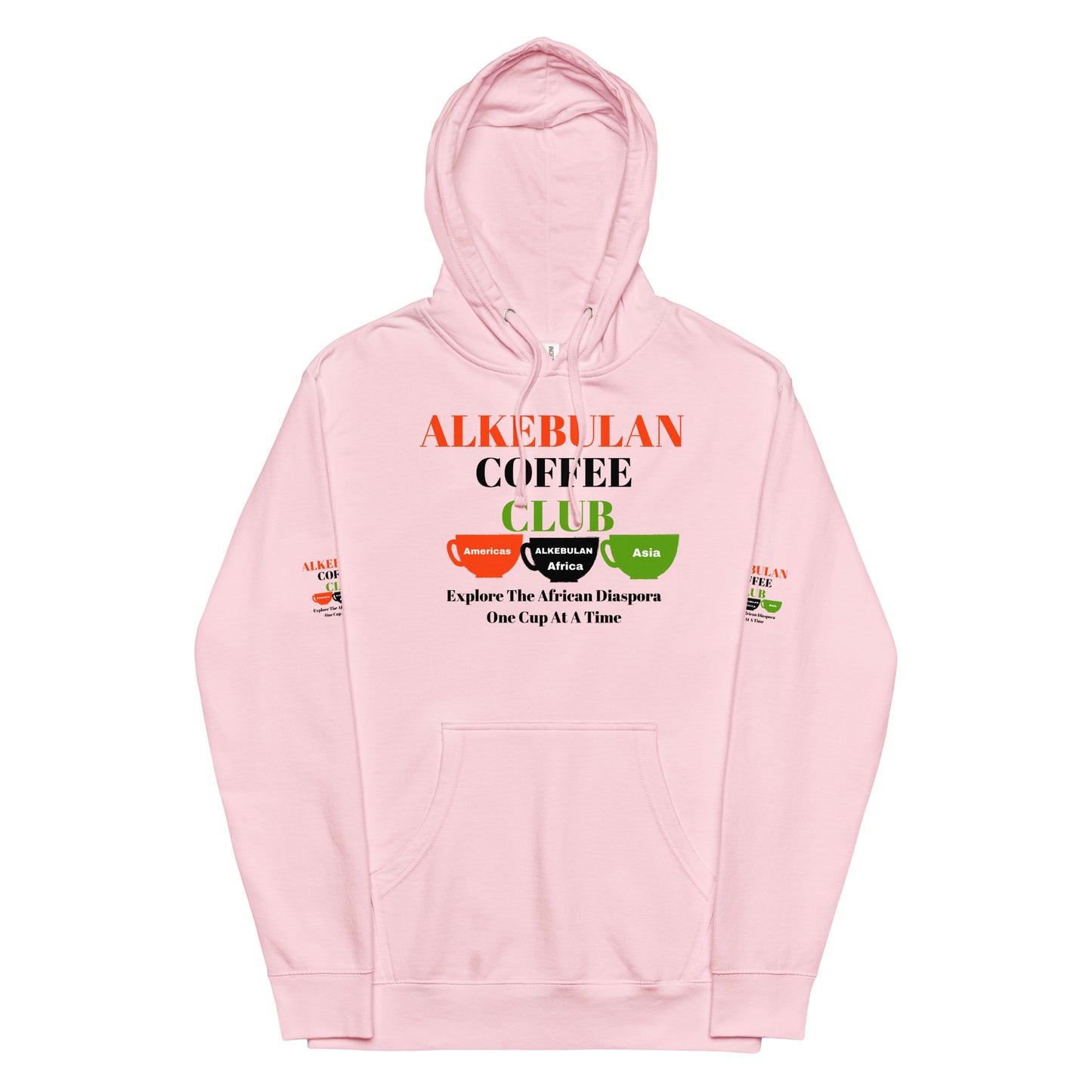 ALKEBULAN COFFEE & TEA CLUB LOGO Unisex Midweight Hoodie by SobG Designs