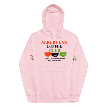 ALKEBULAN COFFEE & TEA CLUB LOGO Unisex Midweight Hoodie by SobG Designs
