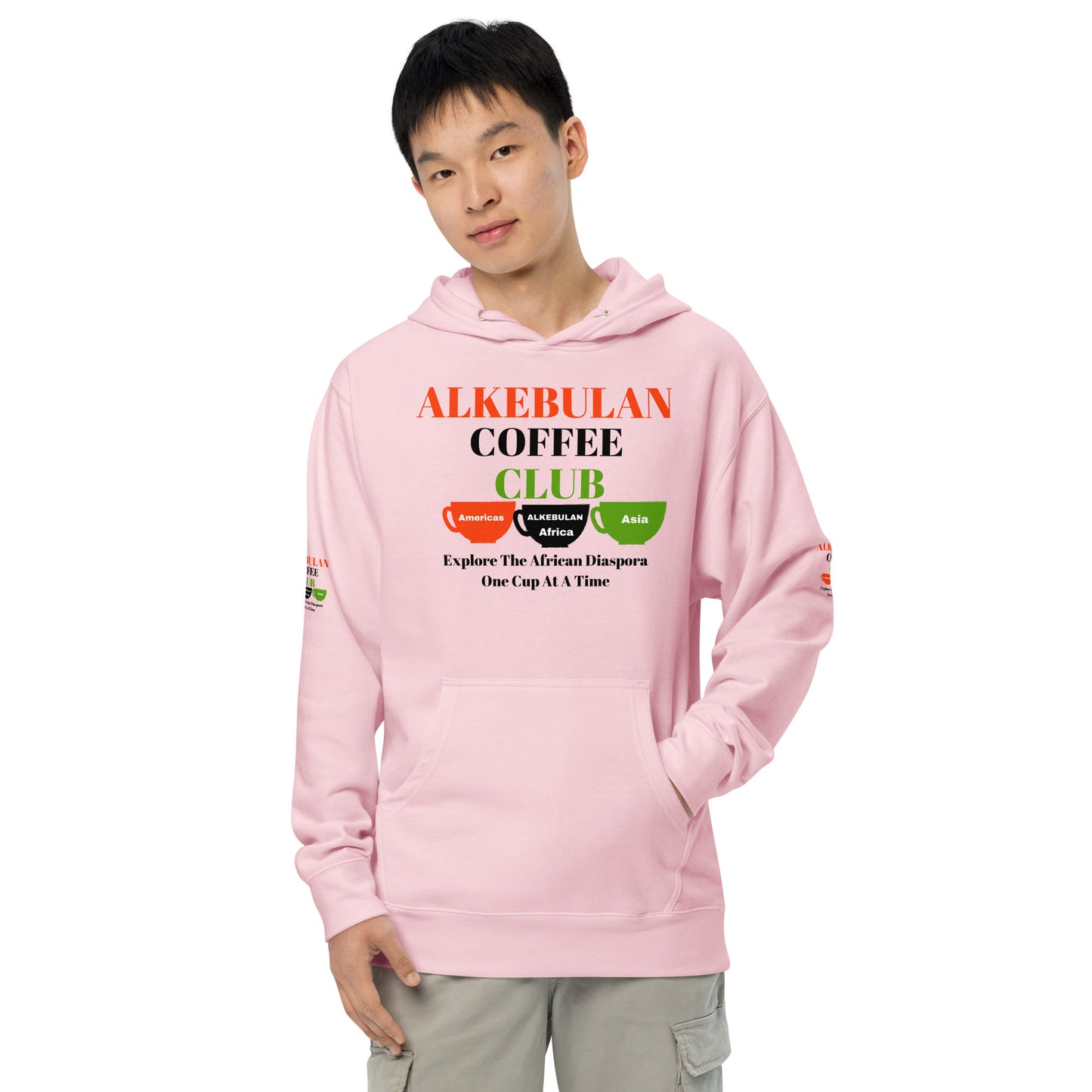 ALKEBULAN COFFEE & TEA CLUB LOGO Unisex Midweight Hoodie by SobG Designs
