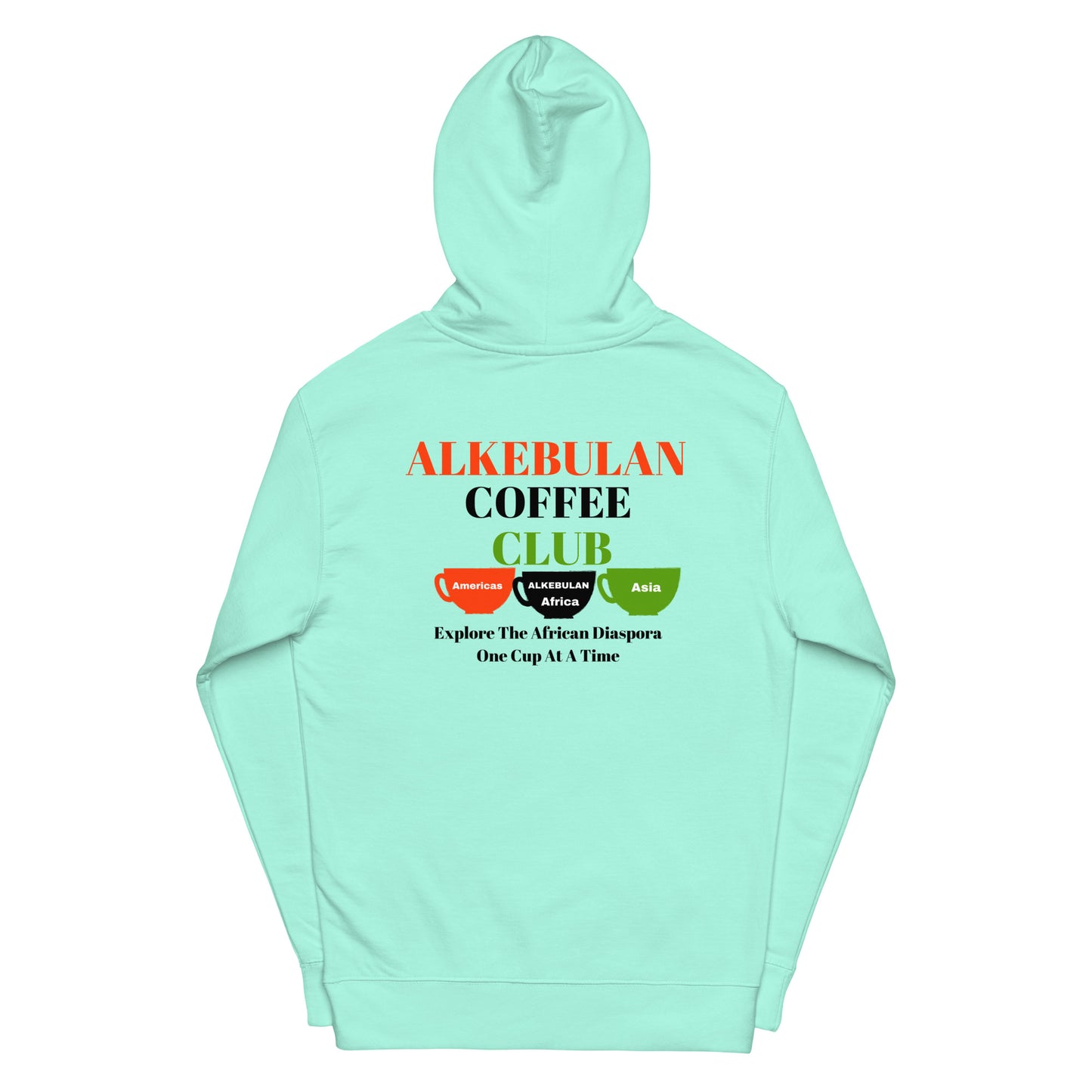 ALKEBULAN COFFEE & TEA CLUB LOGO Unisex Midweight Hoodie by SobG Designs