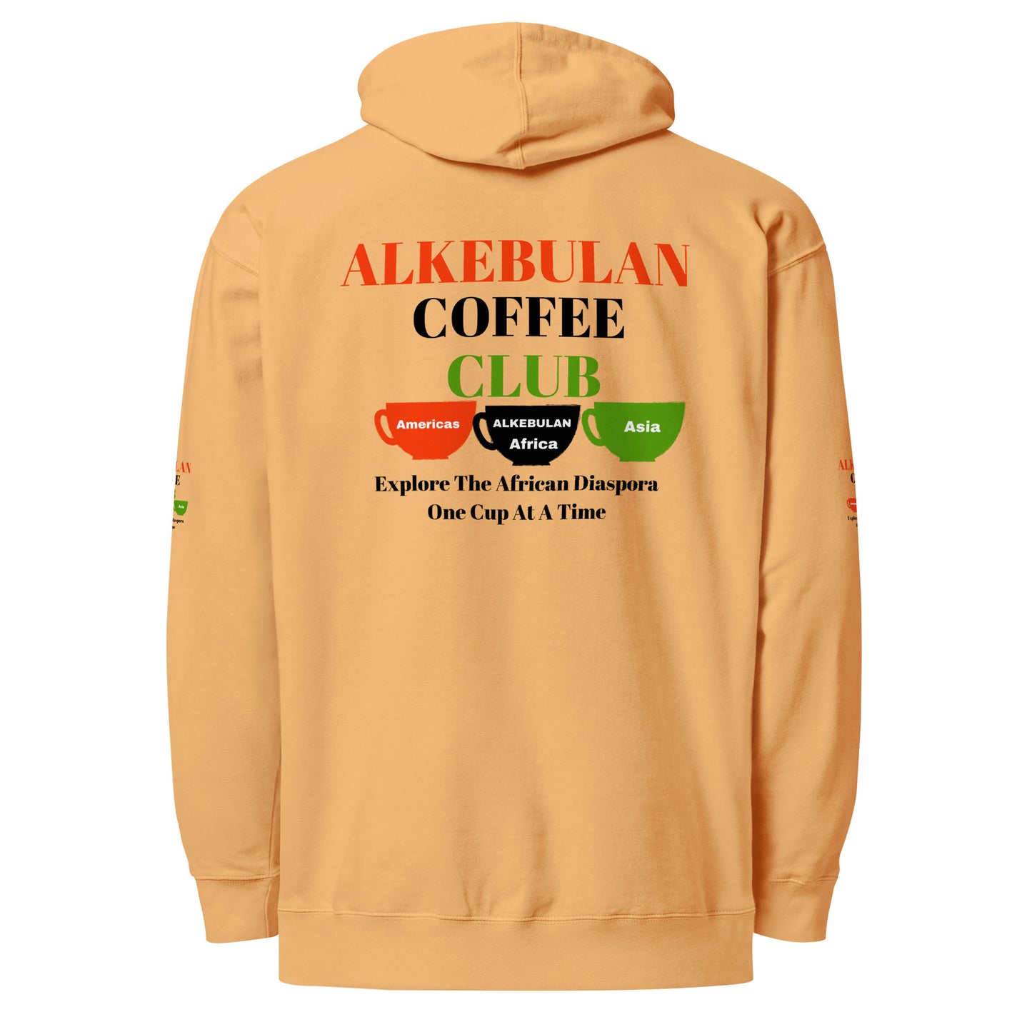 ALKEBULAN COFFEE & TEA CLUB LOGO Unisex Midweight Hoodie by SobG Designs