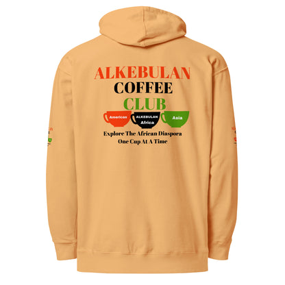 ALKEBULAN COFFEE & TEA CLUB LOGO Unisex Midweight Hoodie by SobG Designs