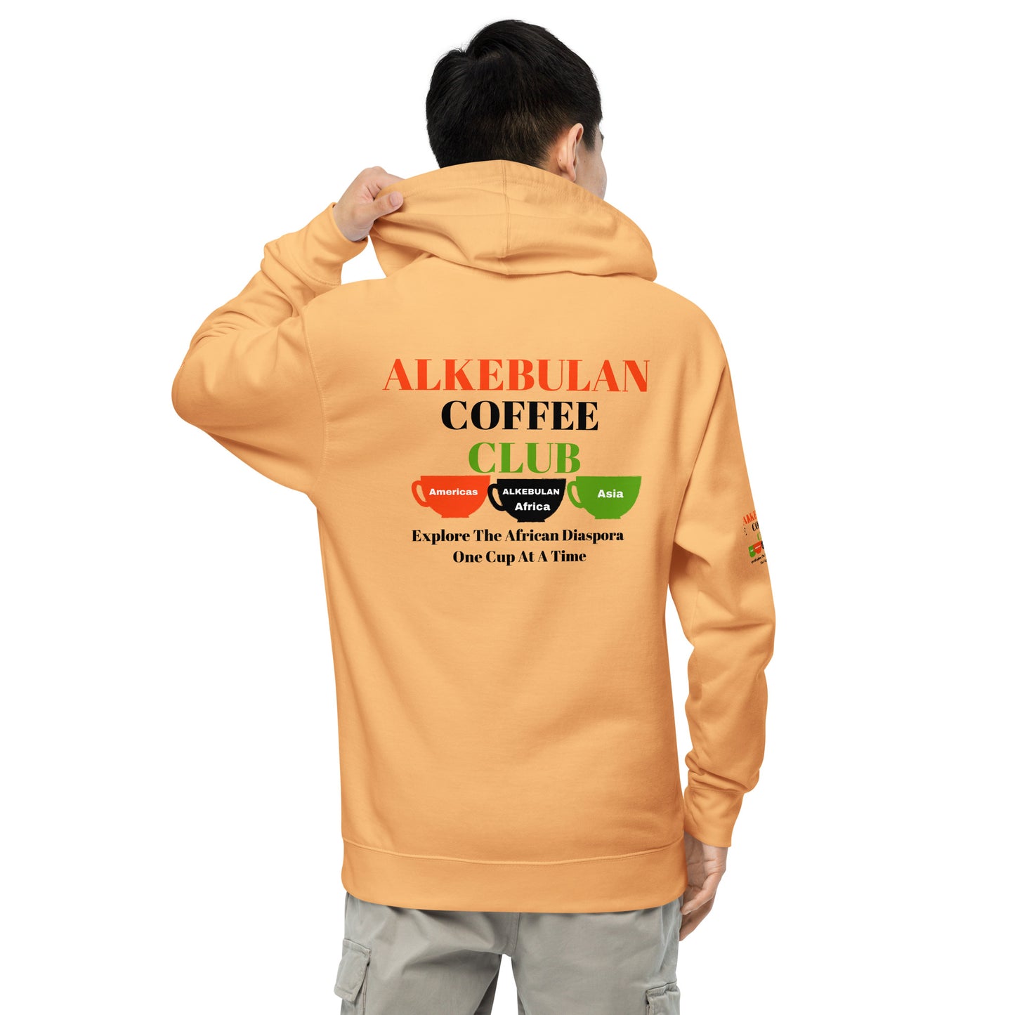 ALKEBULAN COFFEE & TEA CLUB LOGO Unisex Midweight Hoodie by SobG Designs