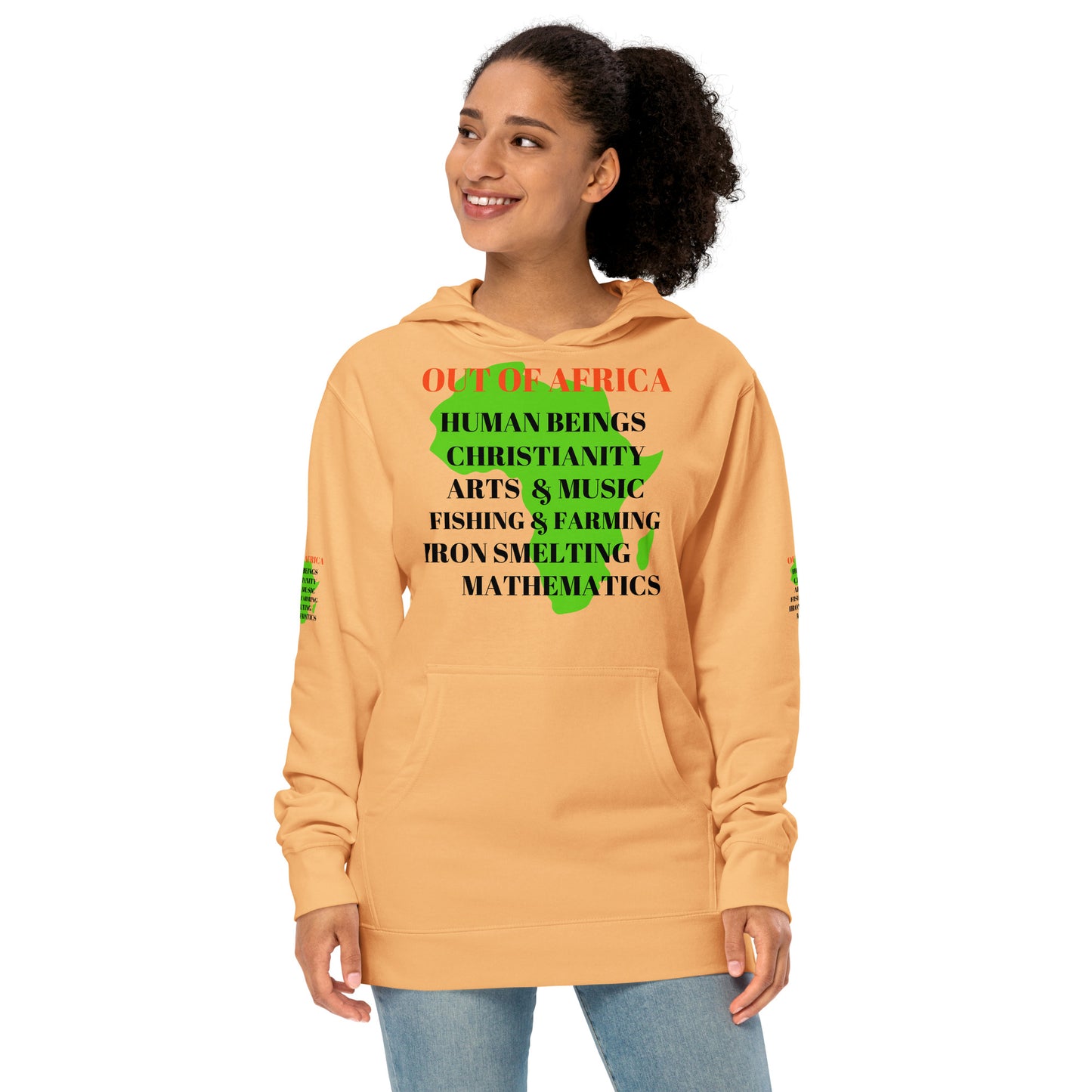 OUT OF AFRICA Unisex Midweight Hoodie by SobG Designs