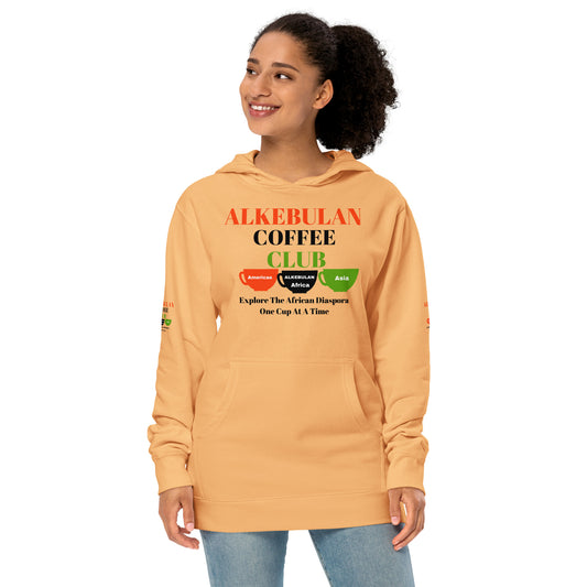 ALKEBULAN COFFEE & TEA CLUB LOGO Unisex Midweight Hoodie by SobG Designs